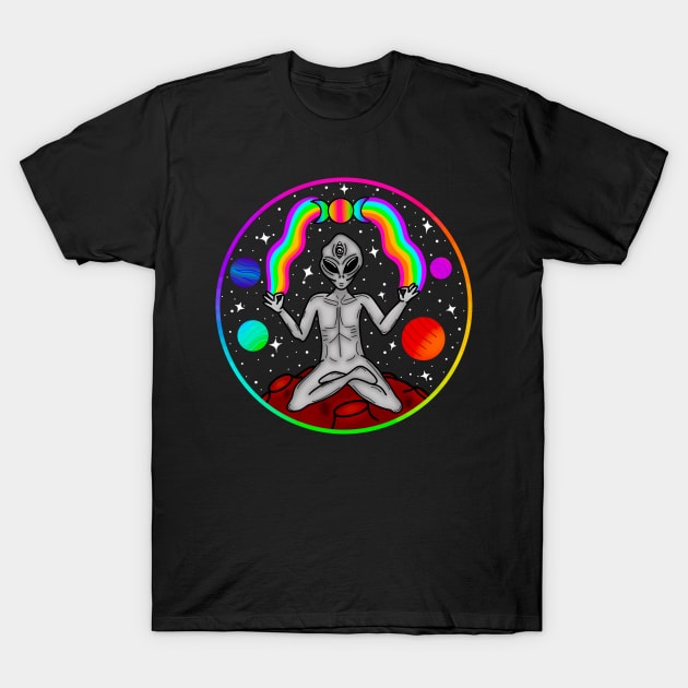 Cosmic Meditation T-Shirt by Thisuniquevibe